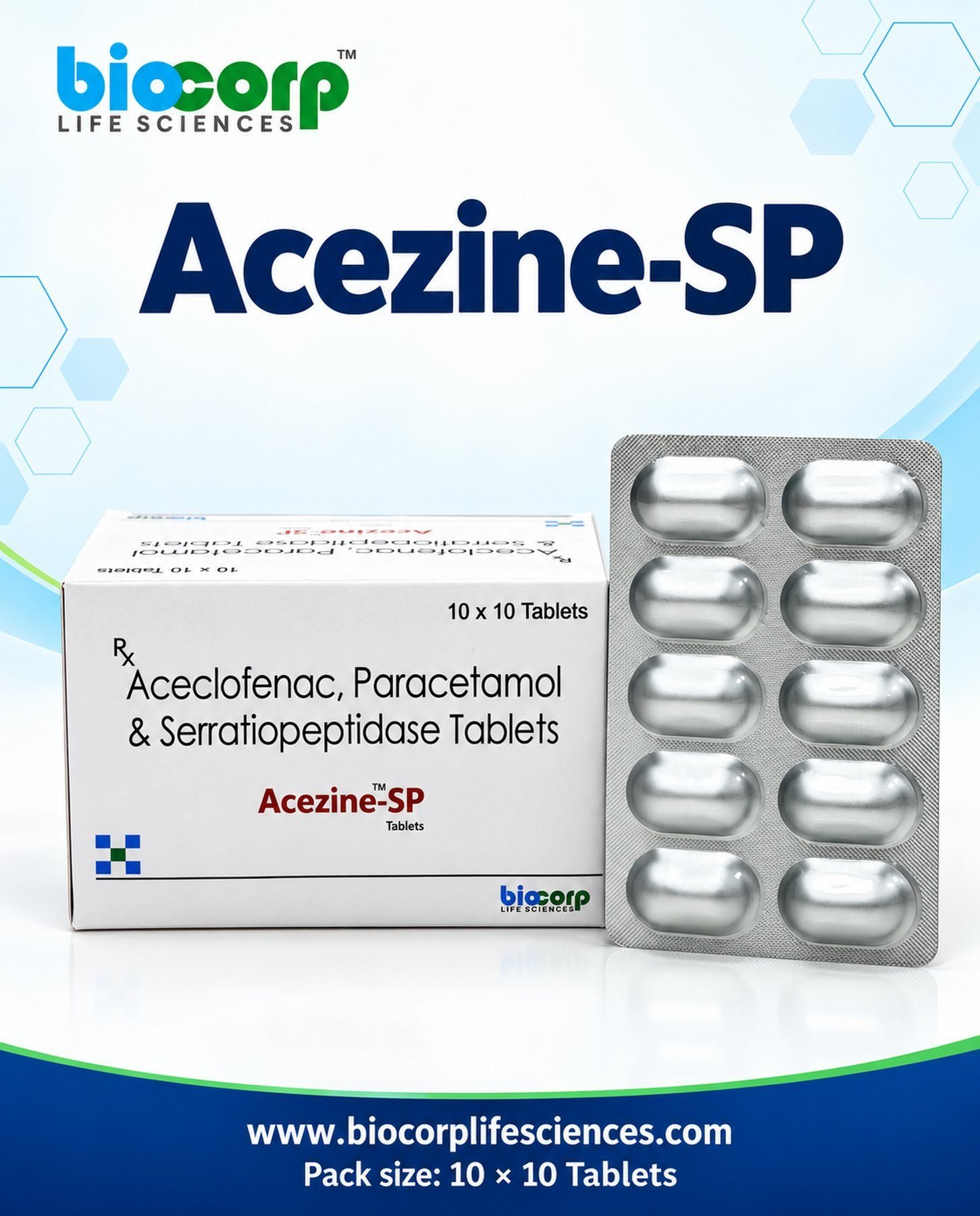 Acezine-SP Tab pack (10x10)