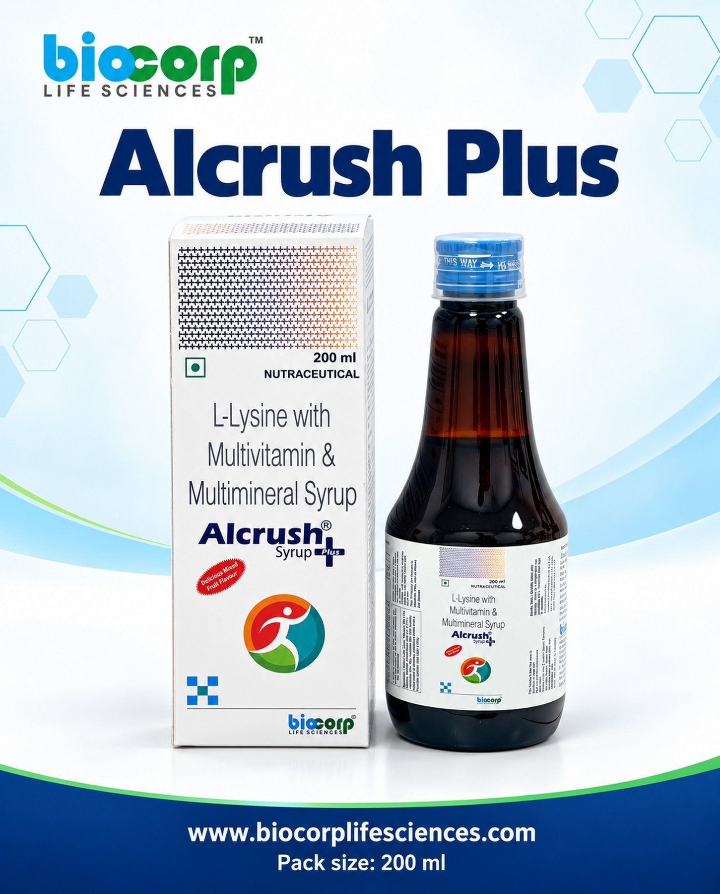 Alcrush-Plus 200 Syrup pack (200ml)
