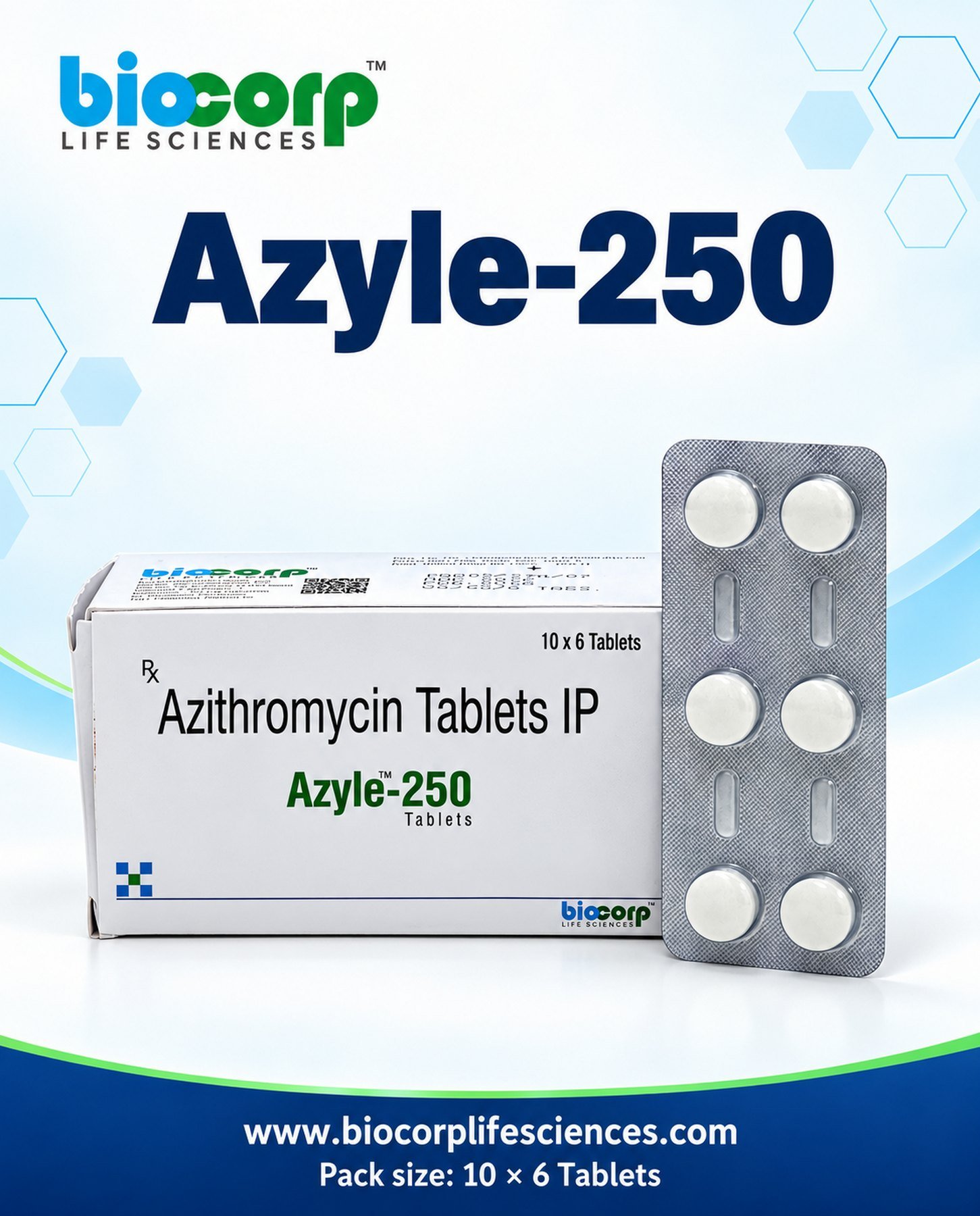 Azyle-250 Tab pack (10x6)