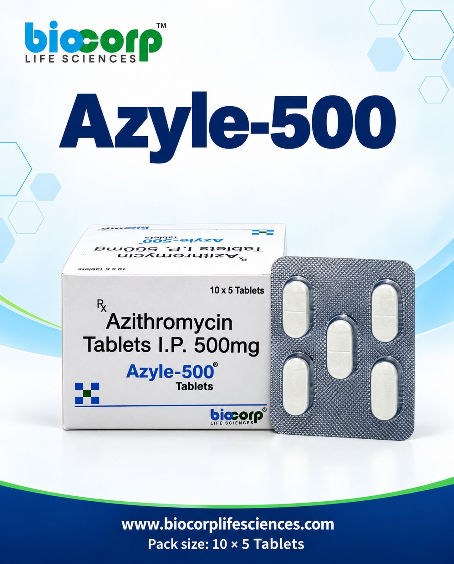 Azyle-500 Tab pack (10x5)