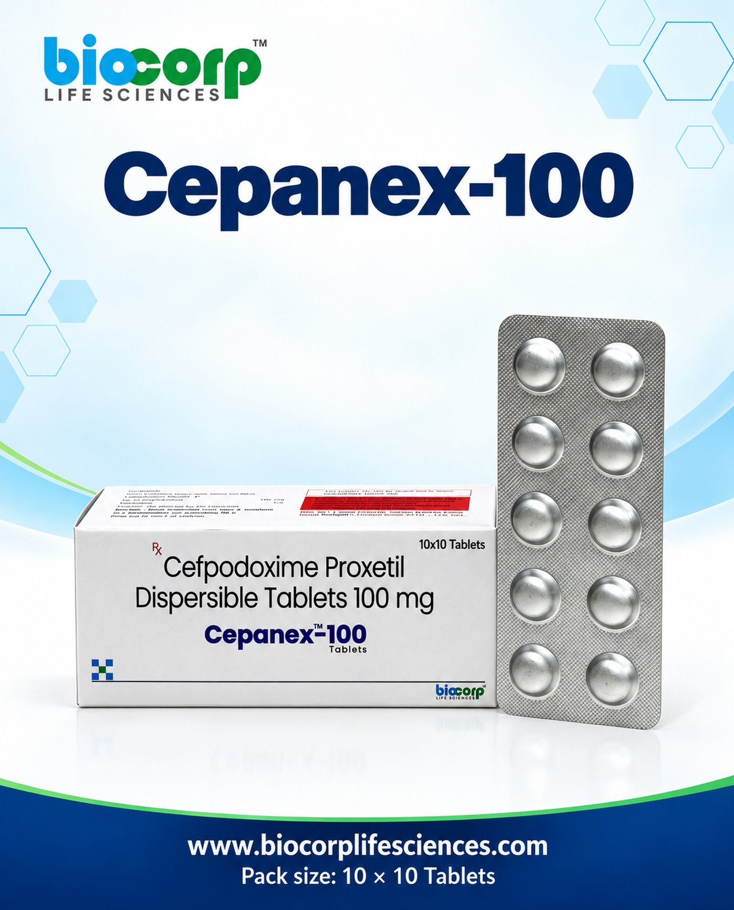 Cepanex-100 Tab pack (10x10)