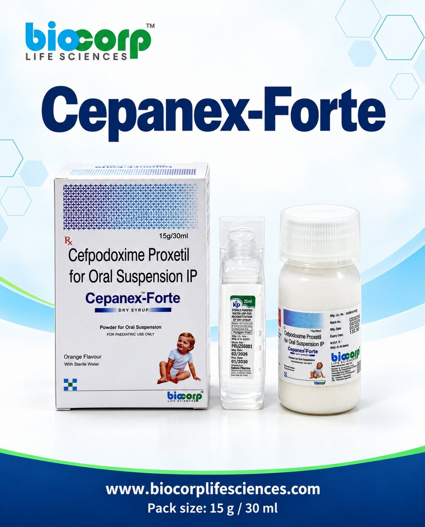 Cepanex-Forte Dry Syrup pack (30ml)