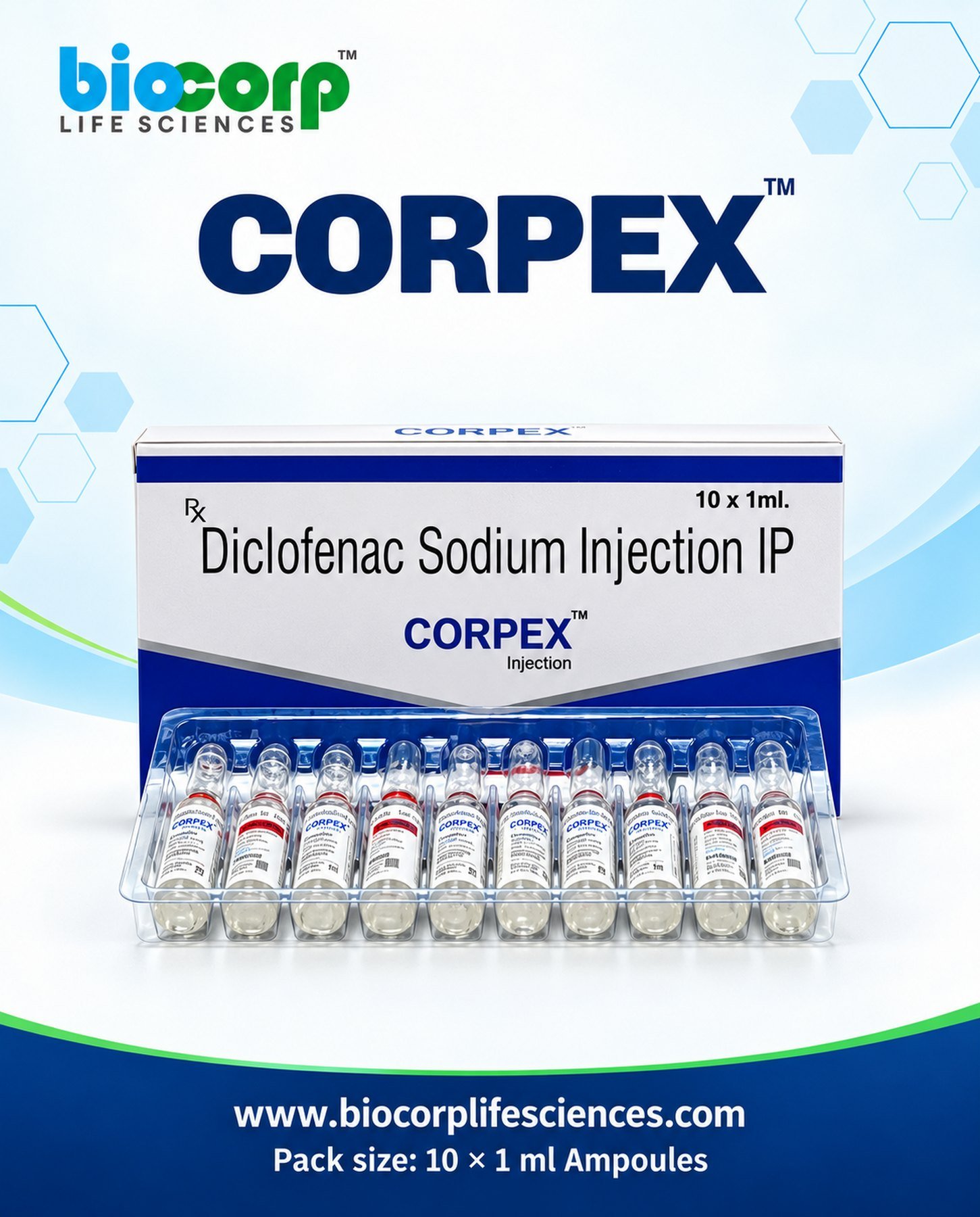 Corpex pack (10x1ml)
