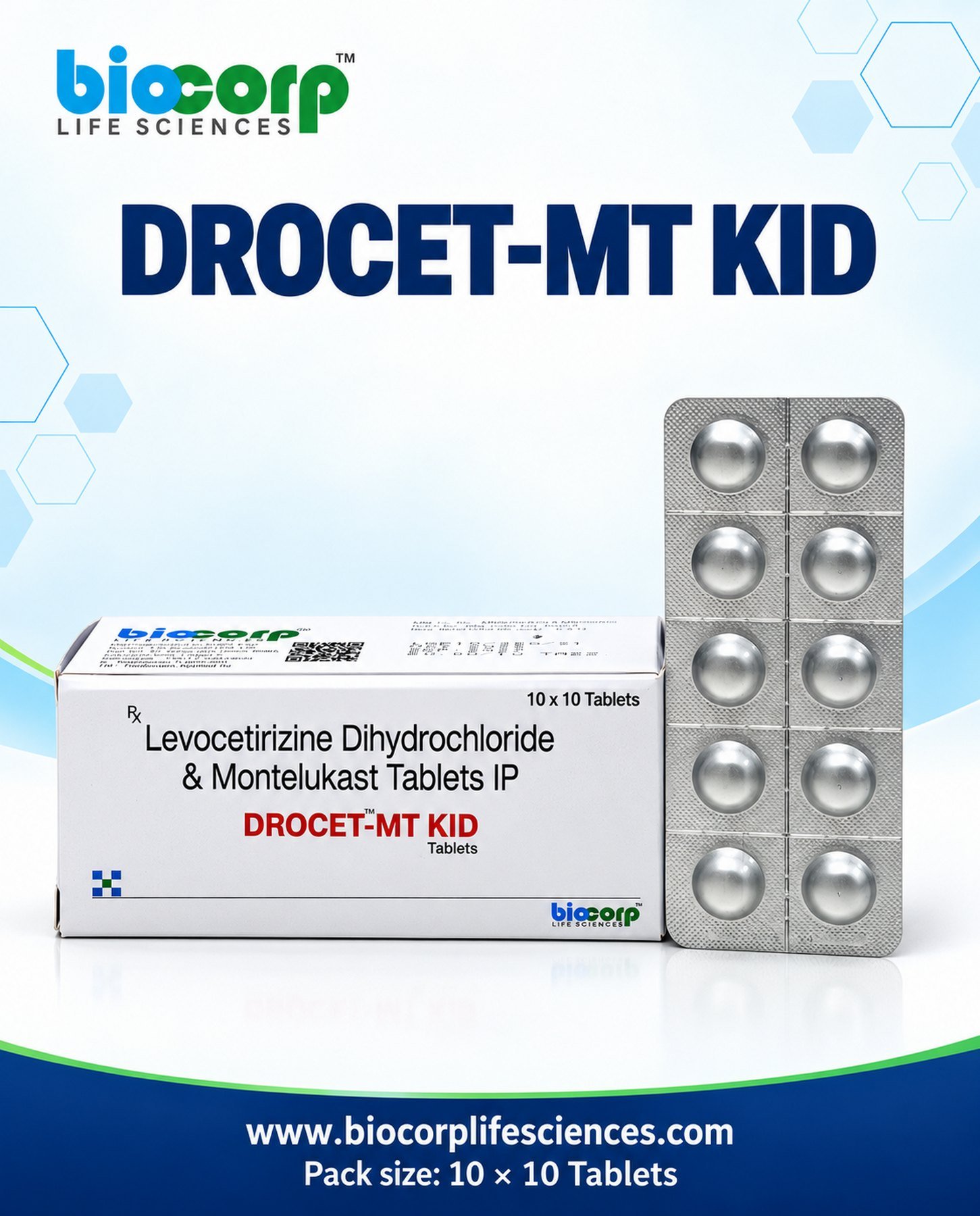 Drocet-MT KID Tab pack (10x10)