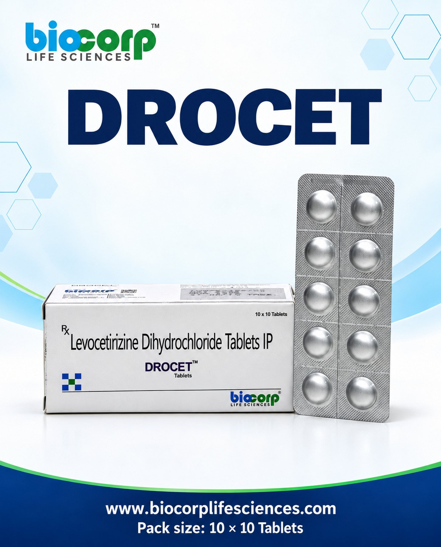 Drocet Tab pack (10x10)