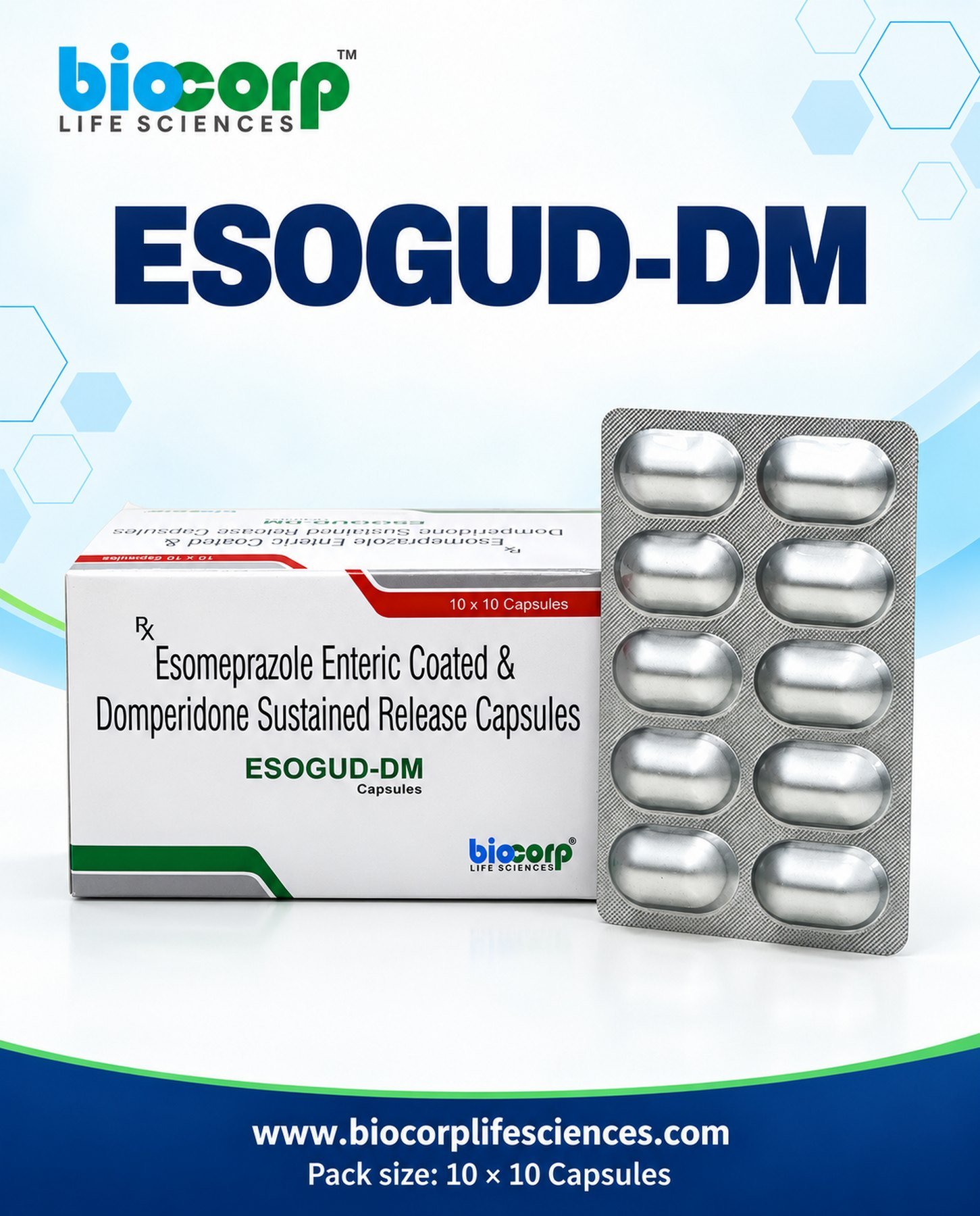 Esogud-DM Caps pack (10x10)