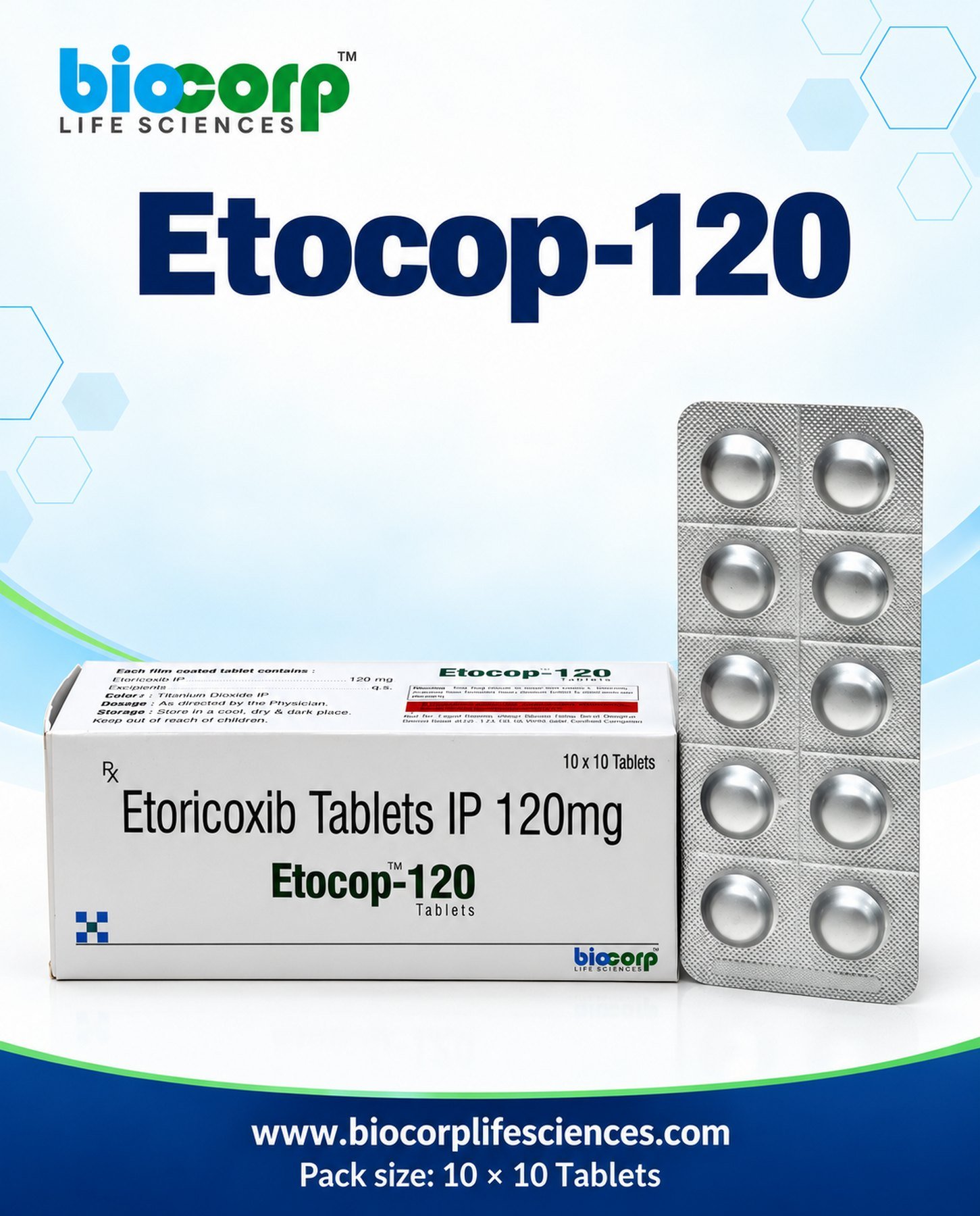 Etocop-120 Tab pack (10x10)