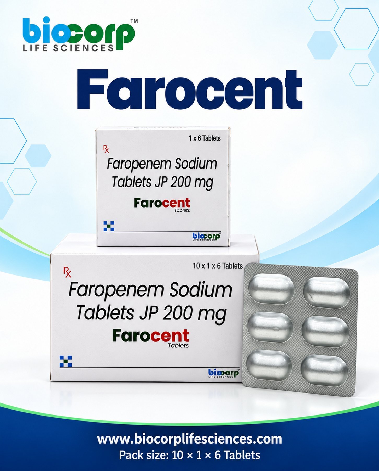 FAROCENT TAB pack (10X1X6)
