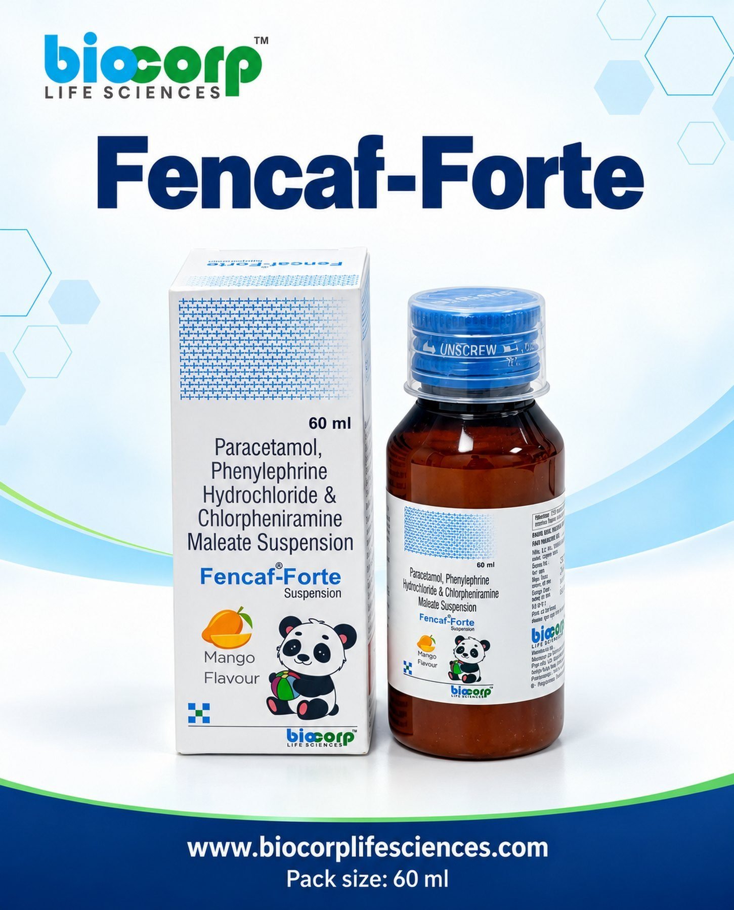 Fencaf-Forte Susp pack (60ml)