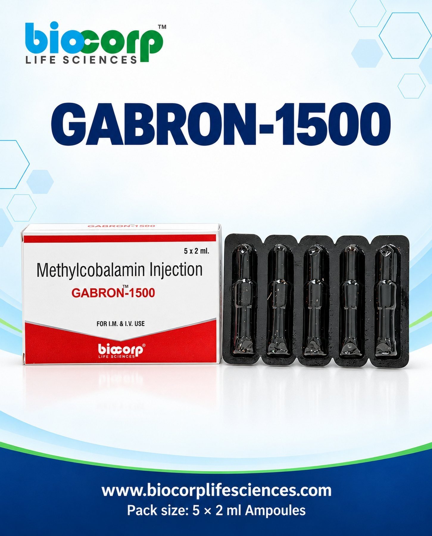 Gabron-1500 pack (5x2ml)