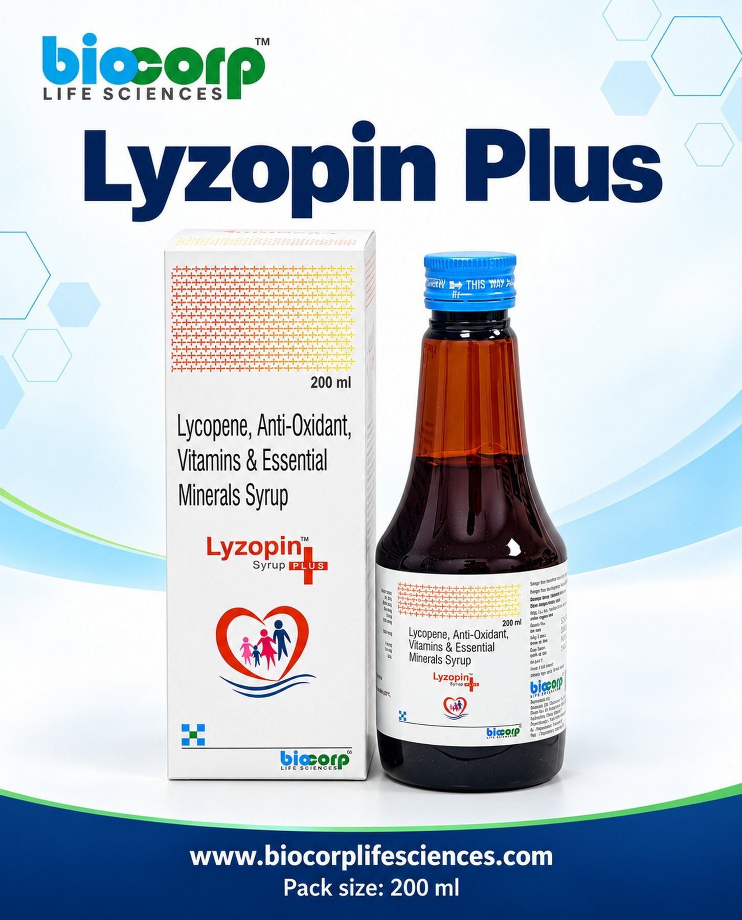 Lyzopin Plus Syrup pack (200ml)