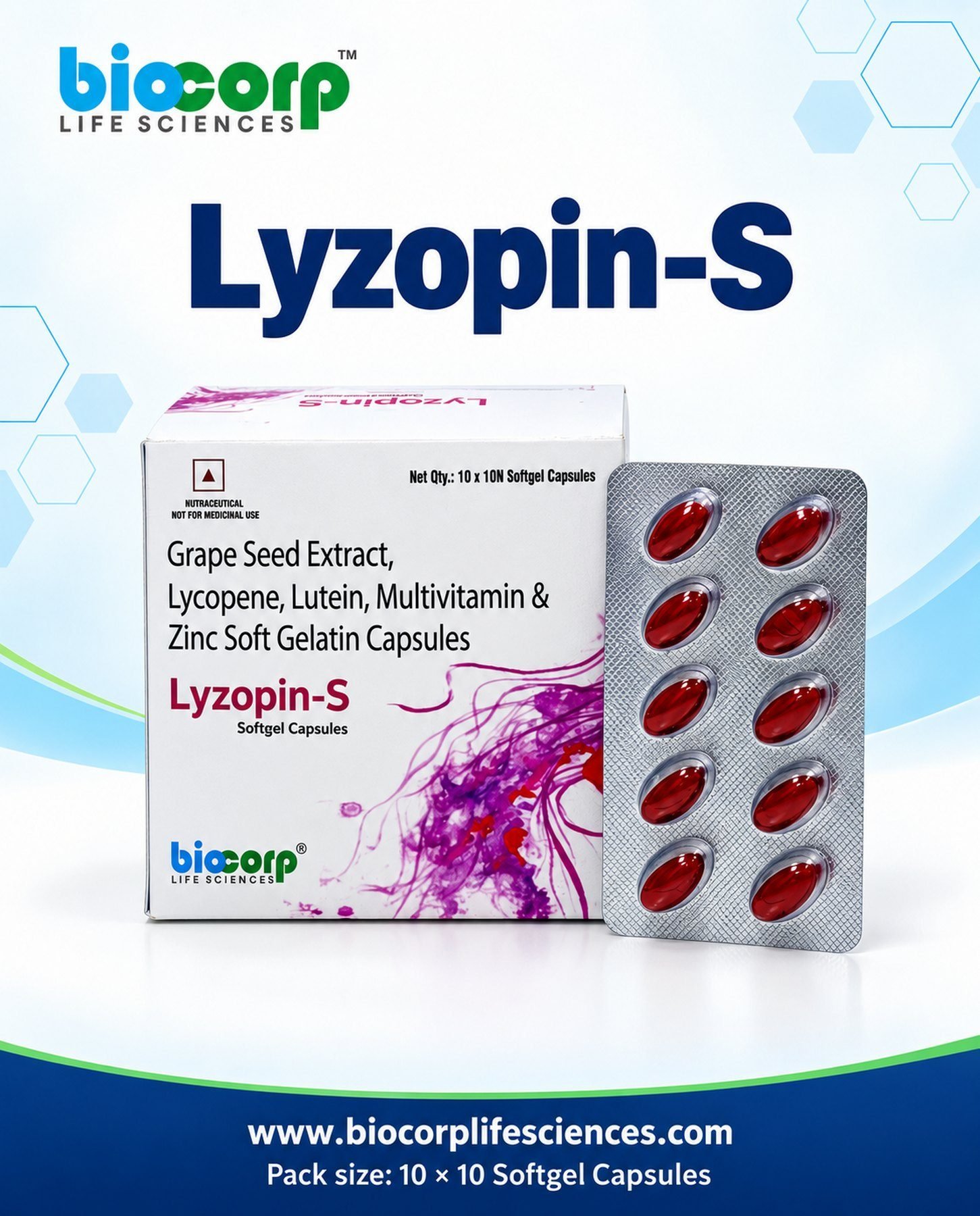 Lyzopin-S S/G Caps pack (10x10)