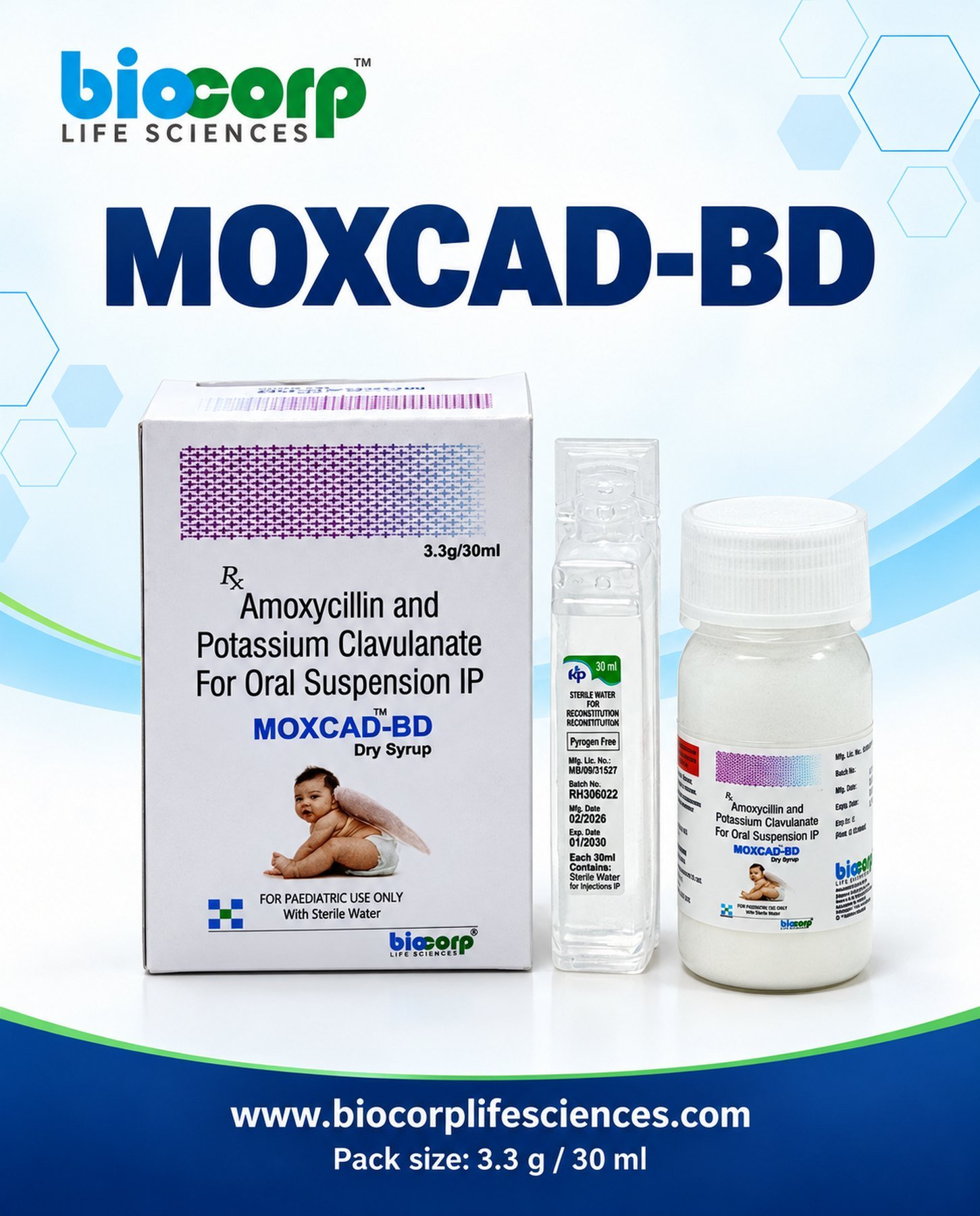 Moxcad-BD Dry Syrup pack (30ml)