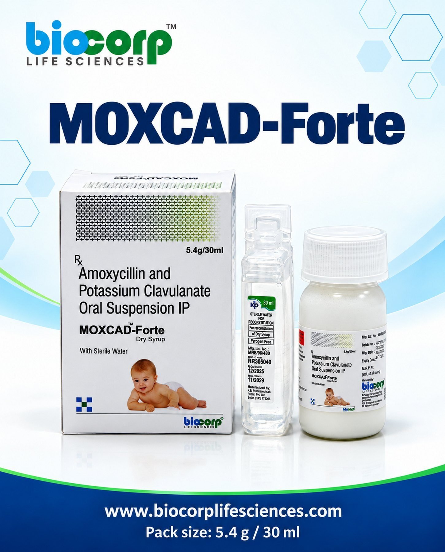Moxcad-Forte Dry Syrup pack (30ml)