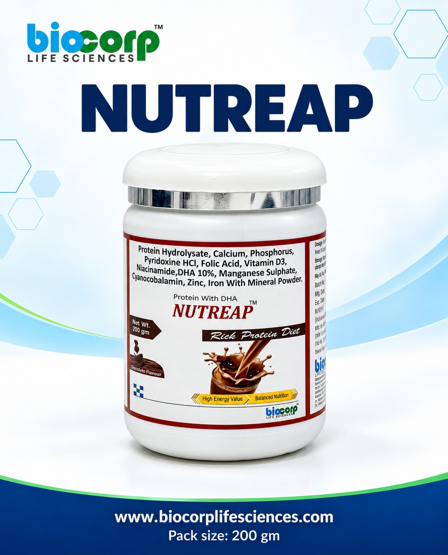 Nutreap Protein Powder pack (200gm)
