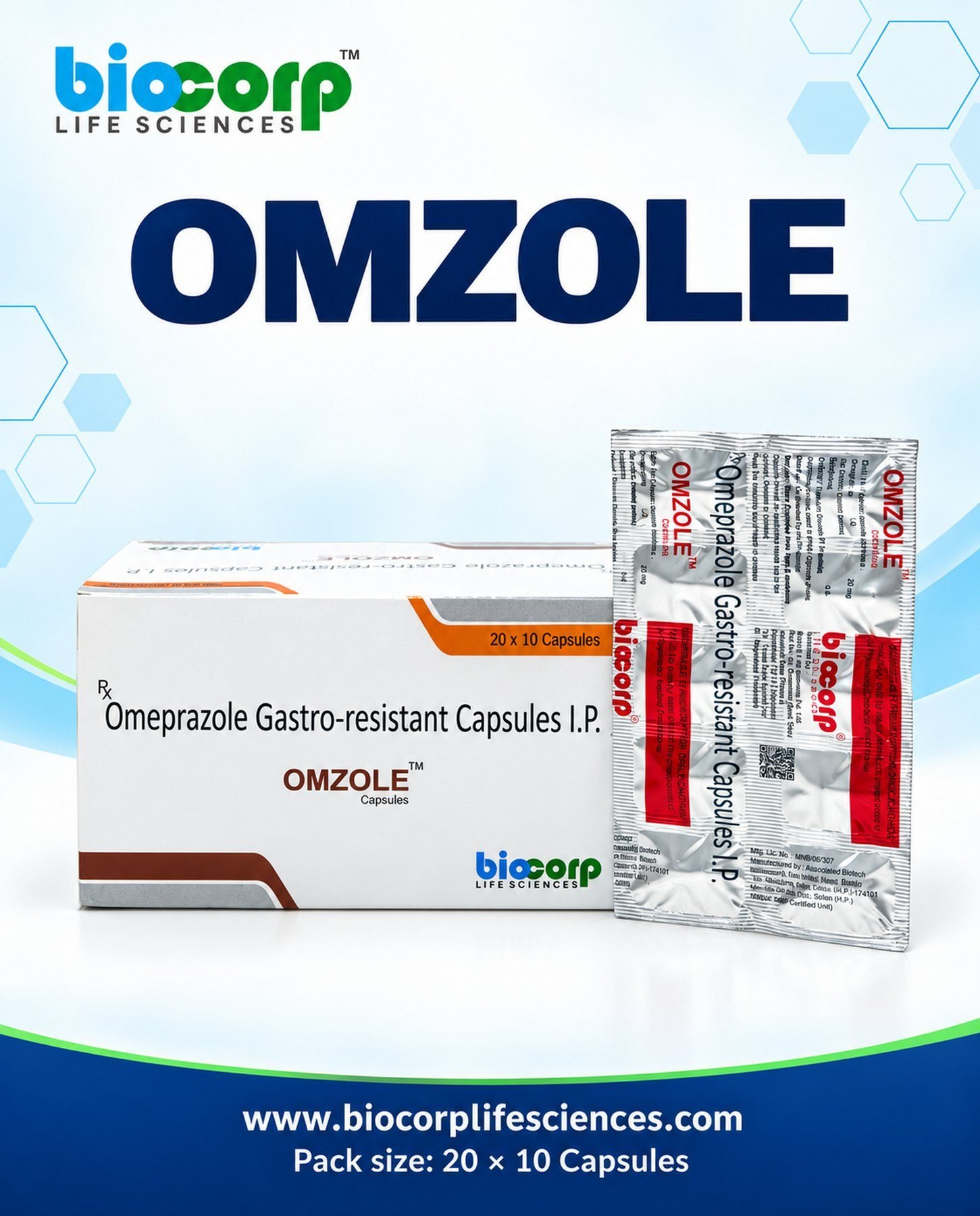 Omzole Caps pack (20x10)