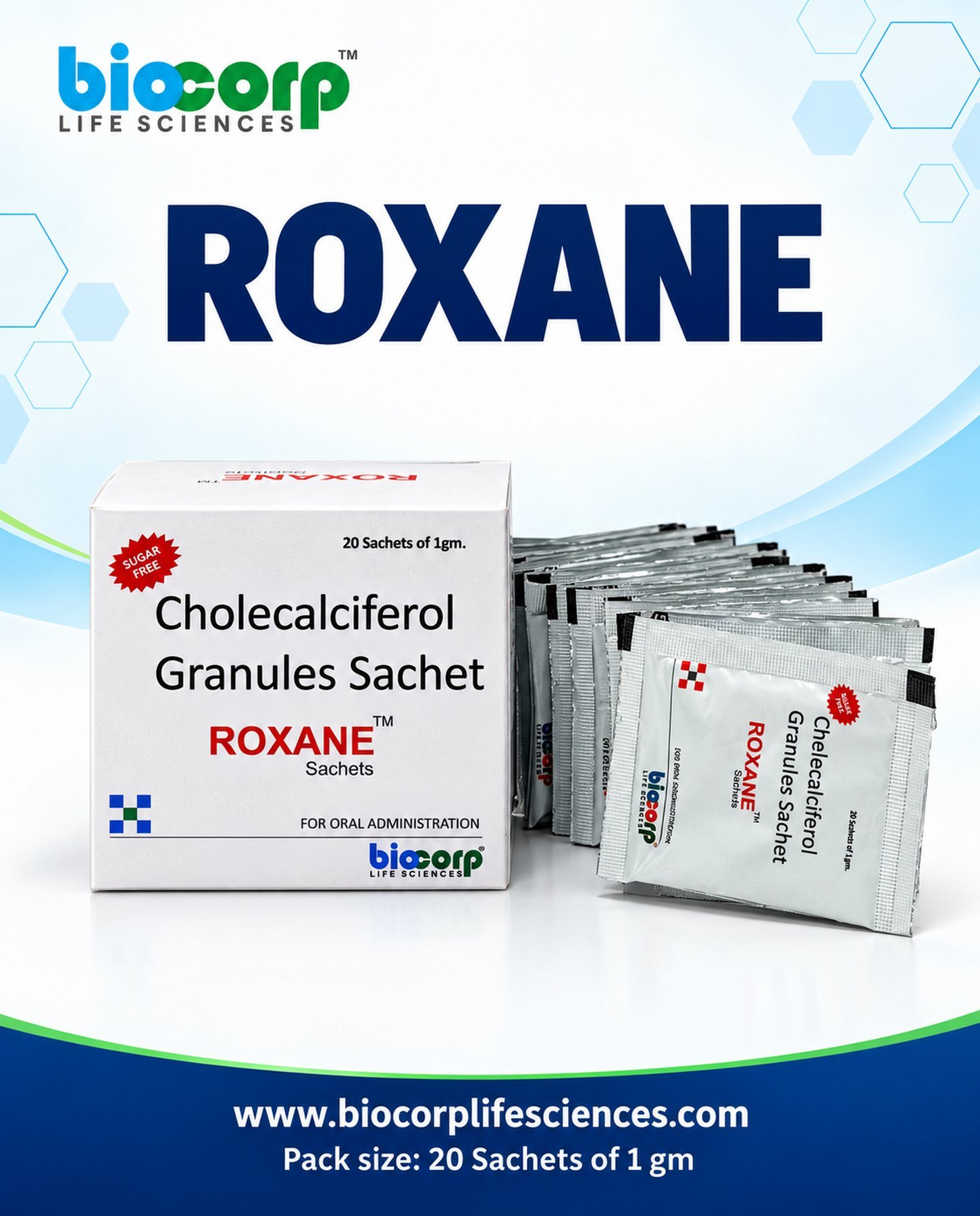 Roxane Sachet pack (20x1gm)