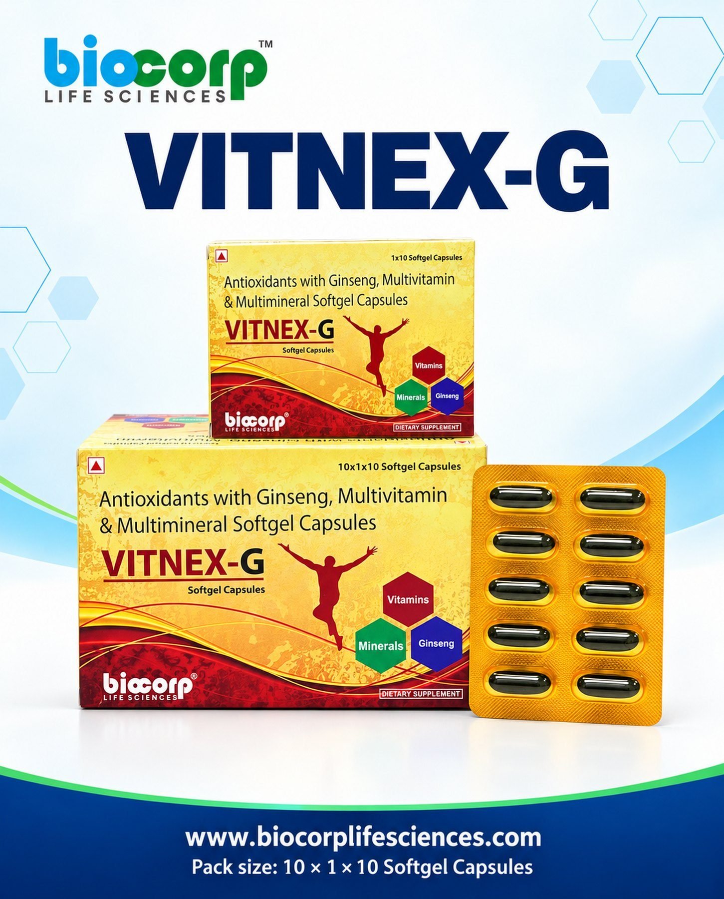 Vitnex-G S/G Caps pack (10x1x10)