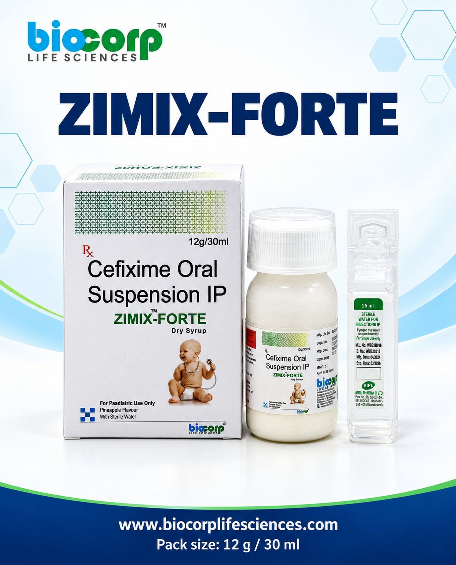 Zimix-Forte Dry Syrup pack (30ml)