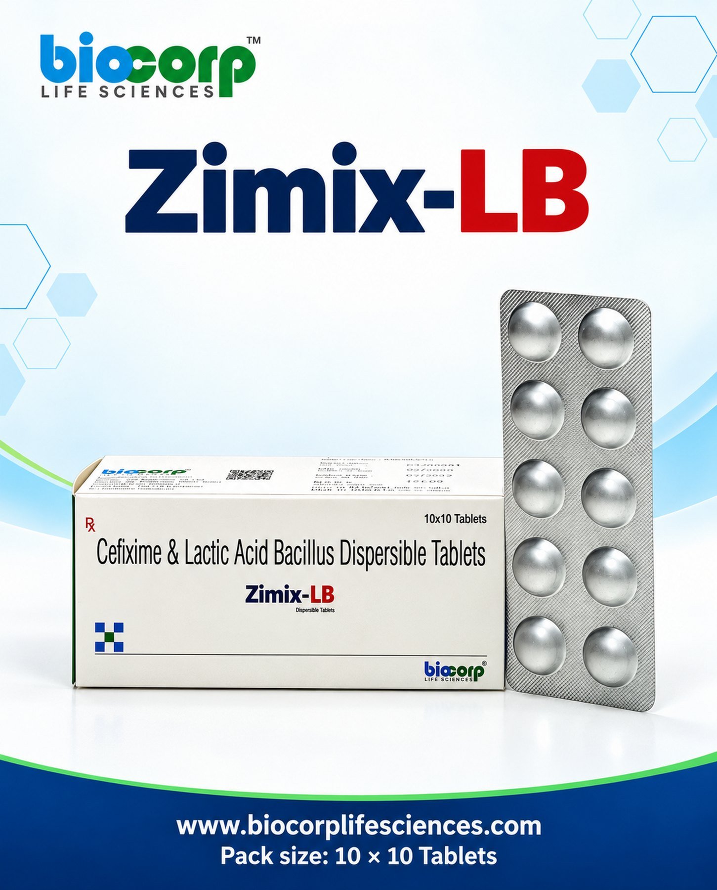 Zimix-LB Tab pack (10x10)