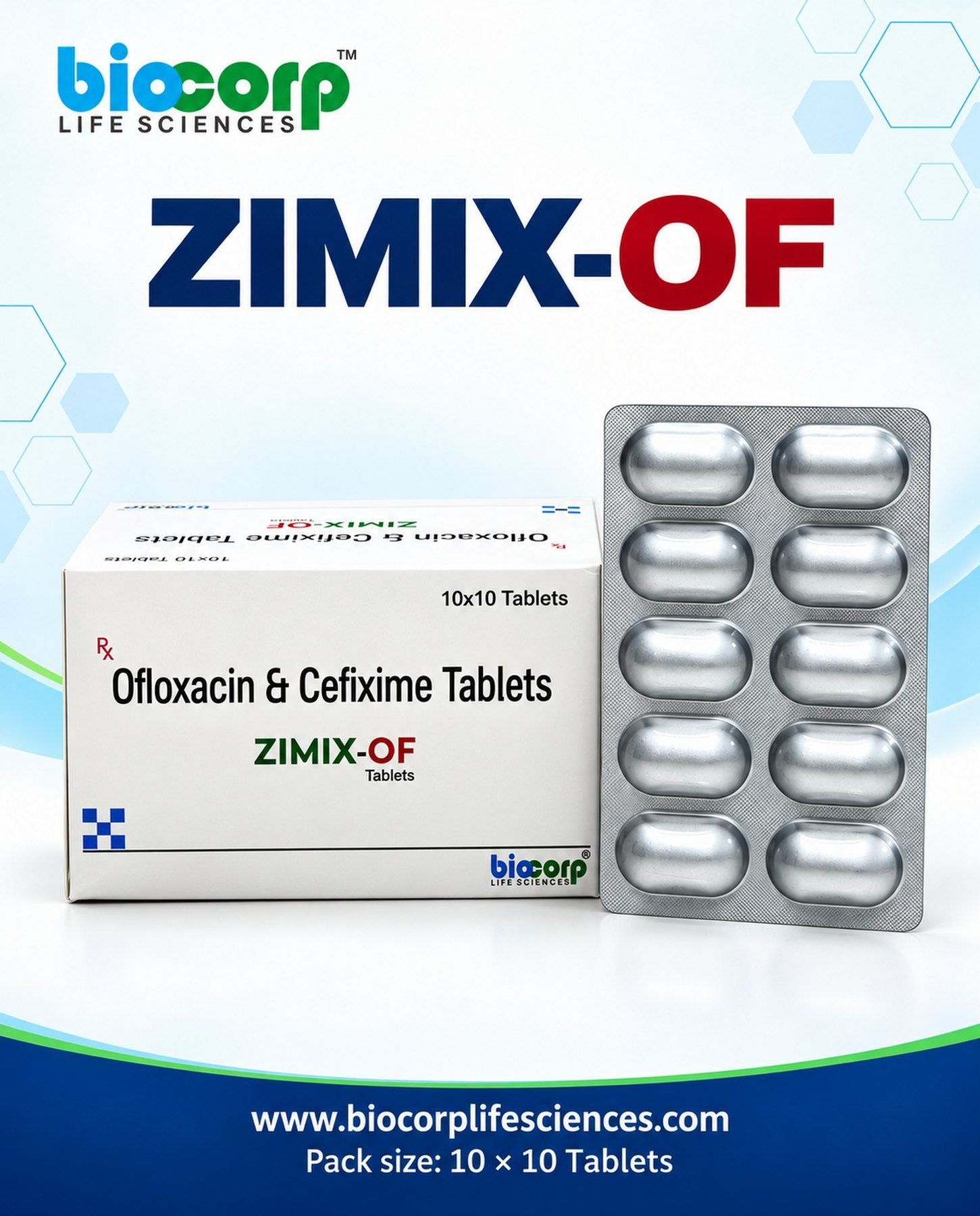 Zimix-OF Tab pack (10x10)